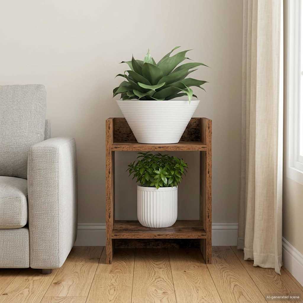 Plantenstandaard Oudhout Geconstrueerd Hout