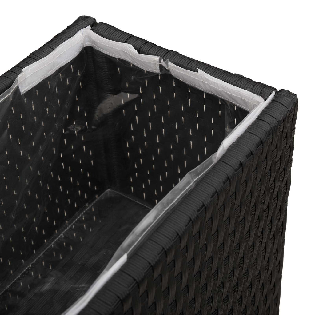 Hoge Plantenbak 55 X 22 X 70 Cm Polyrattan