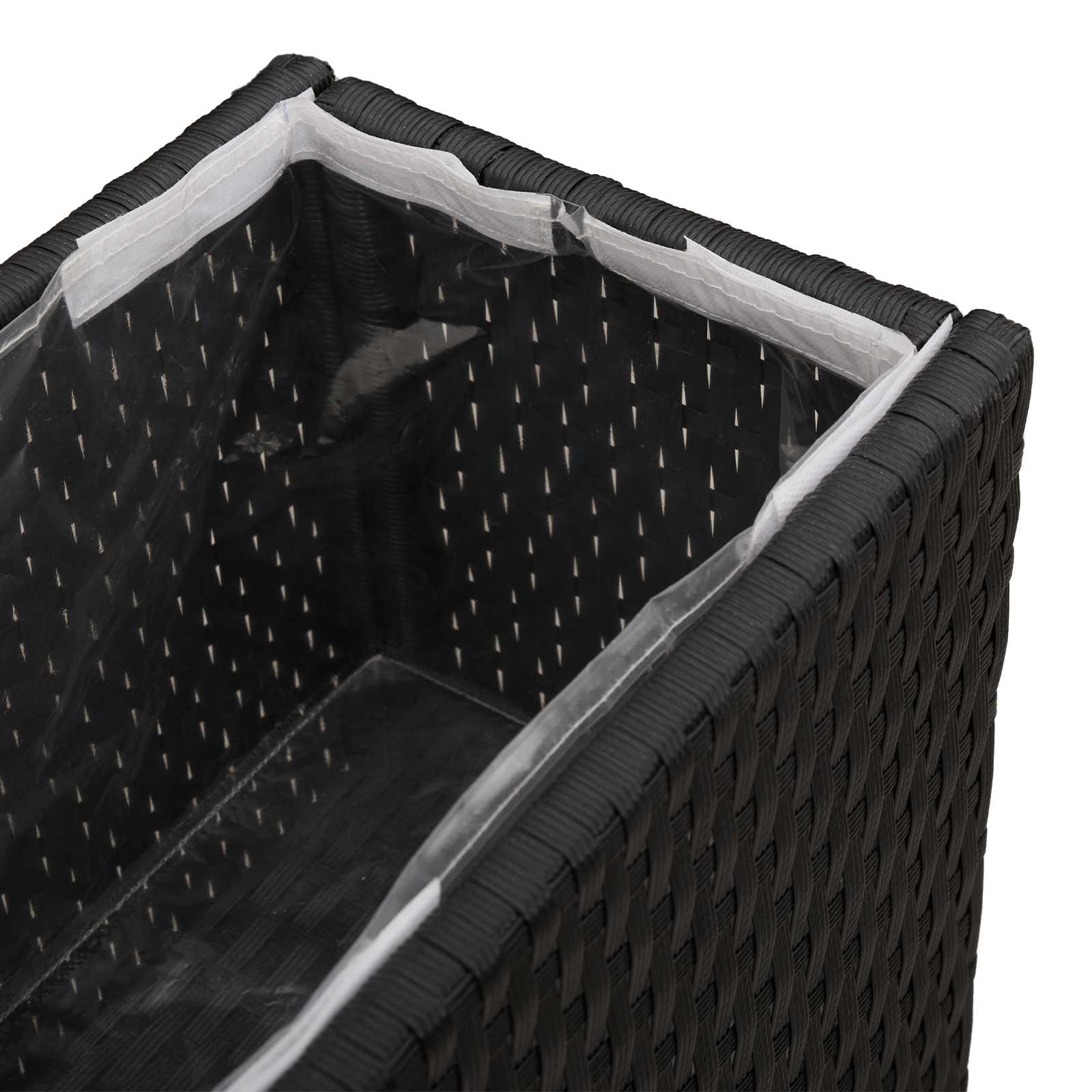 Hoge Plantenbak 55 X 22 X 70 Cm Polyrattan