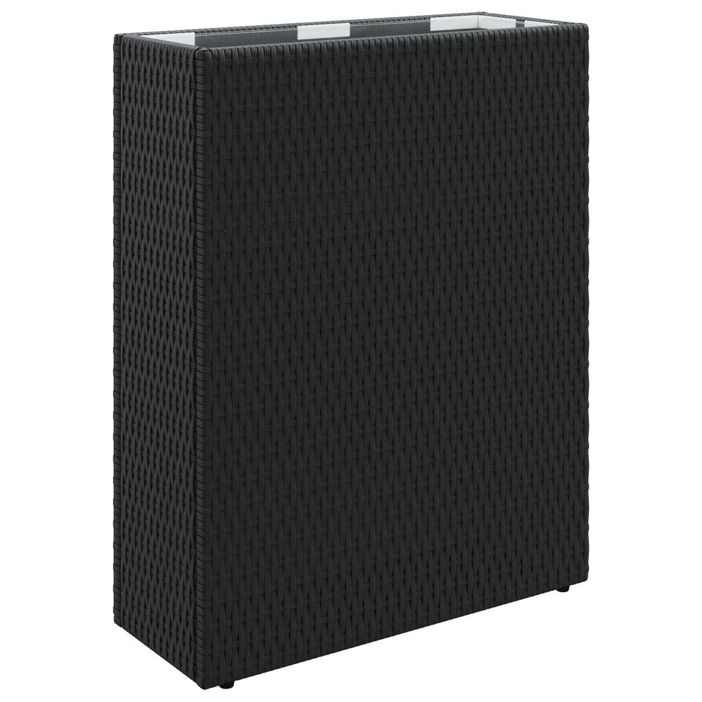 Hoge Plantenbak 55 X 22 X 70 Cm Polyrattan