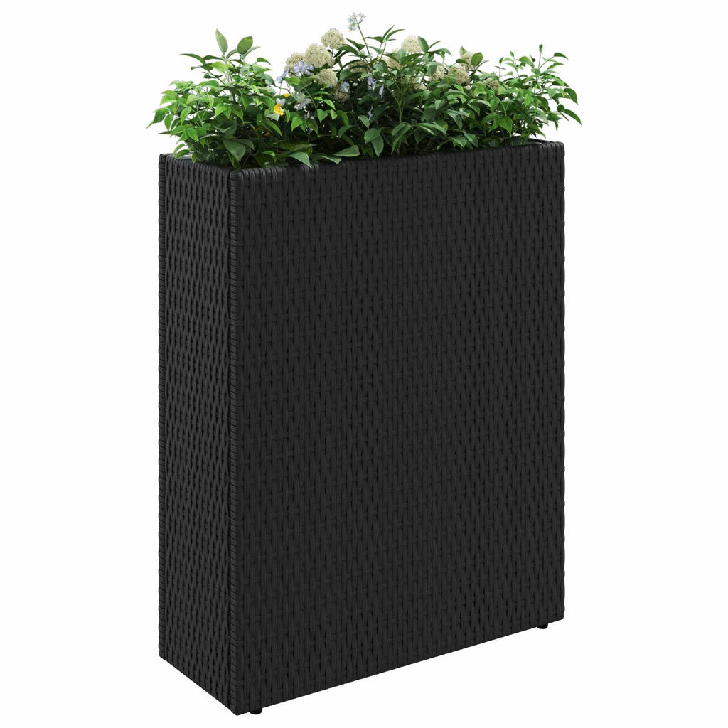 Hoge Plantenbak 55 X 22 X 70 Cm Polyrattan