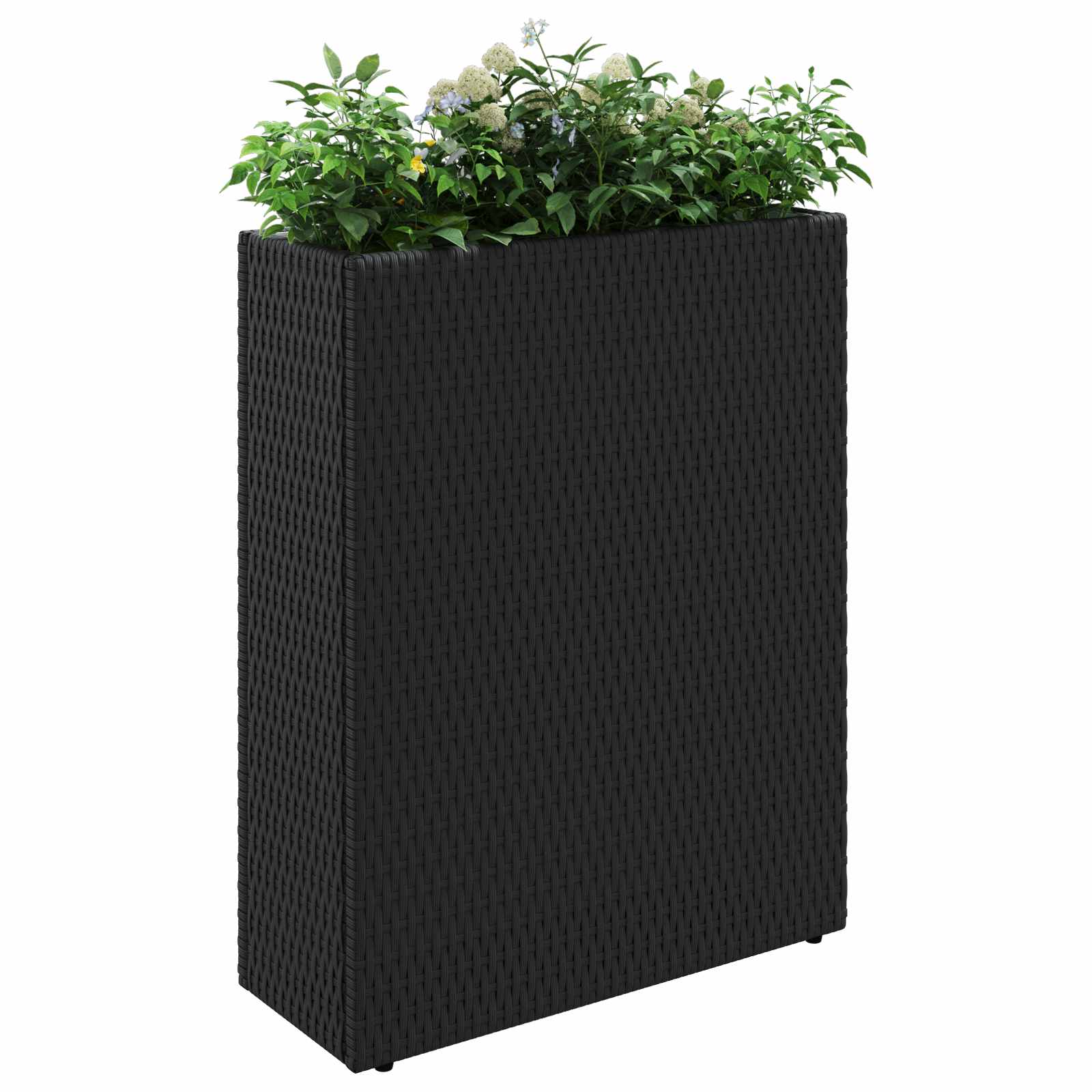 Hoge Plantenbak 55 X 22 X 70 Cm Polyrattan