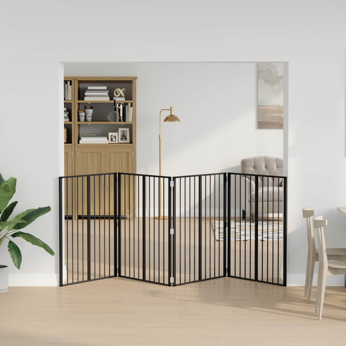 Hondenpoort 12 St Zwart Gegalvaniseerd Staal