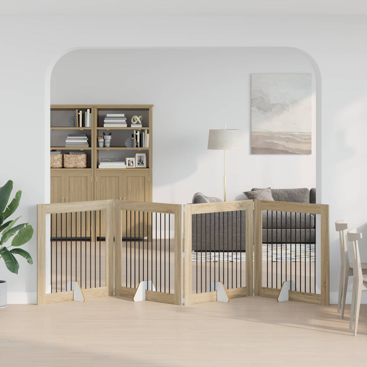 Opvouwbaar Hondenhek Met Standaards 8 St 60 Cm