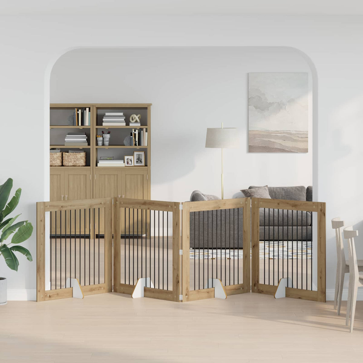 Opvouwbaar Hondenhek Met Standaards 8 St 60 Cm