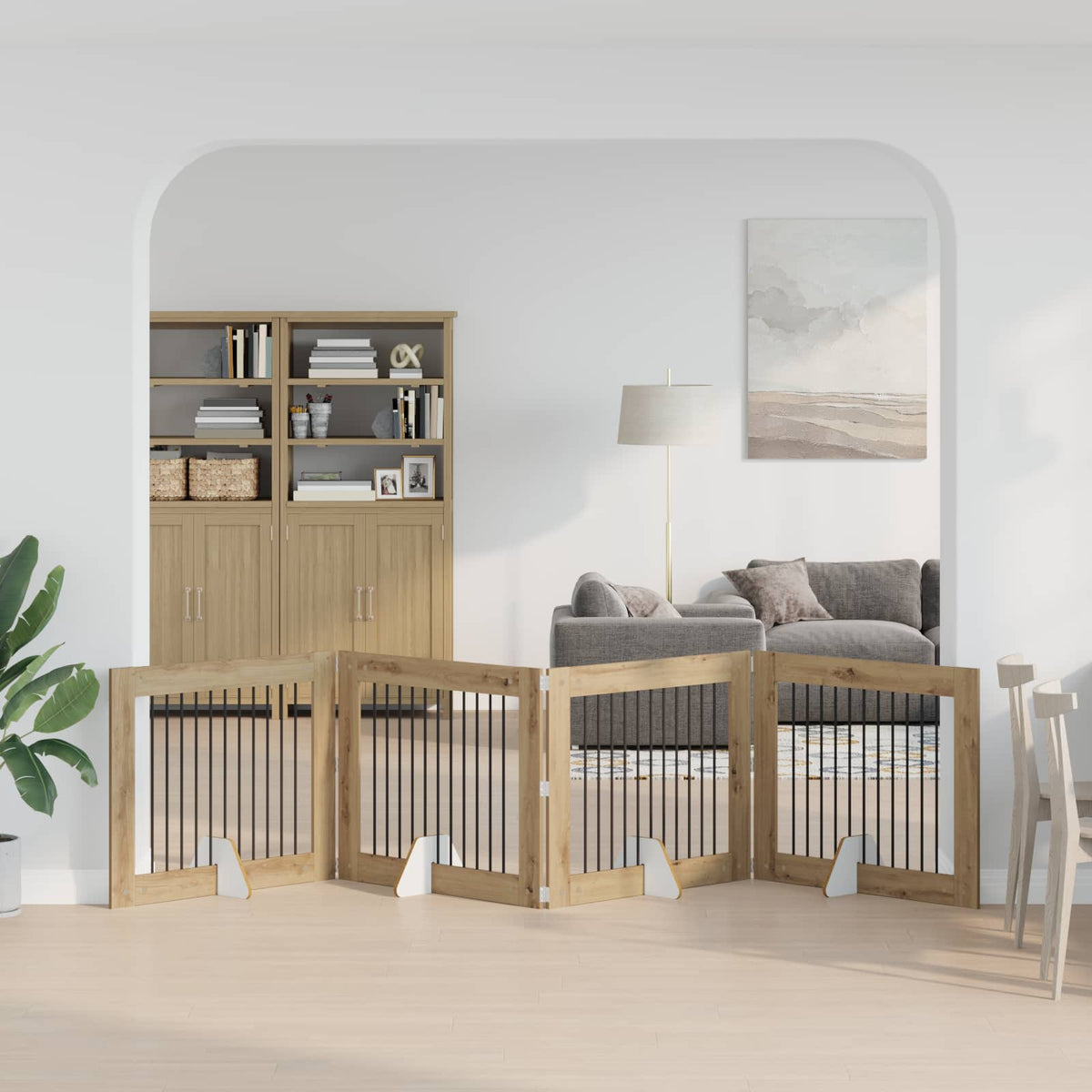 Opvouwbaar Hondenhek Met Standaards 8 St 60 Cm