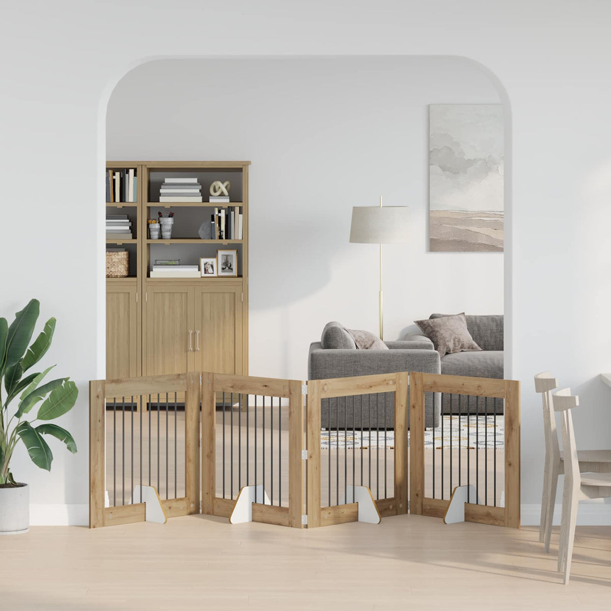 Opvouwbaar Hondenhek Met Standaards 8 St 60 Cm