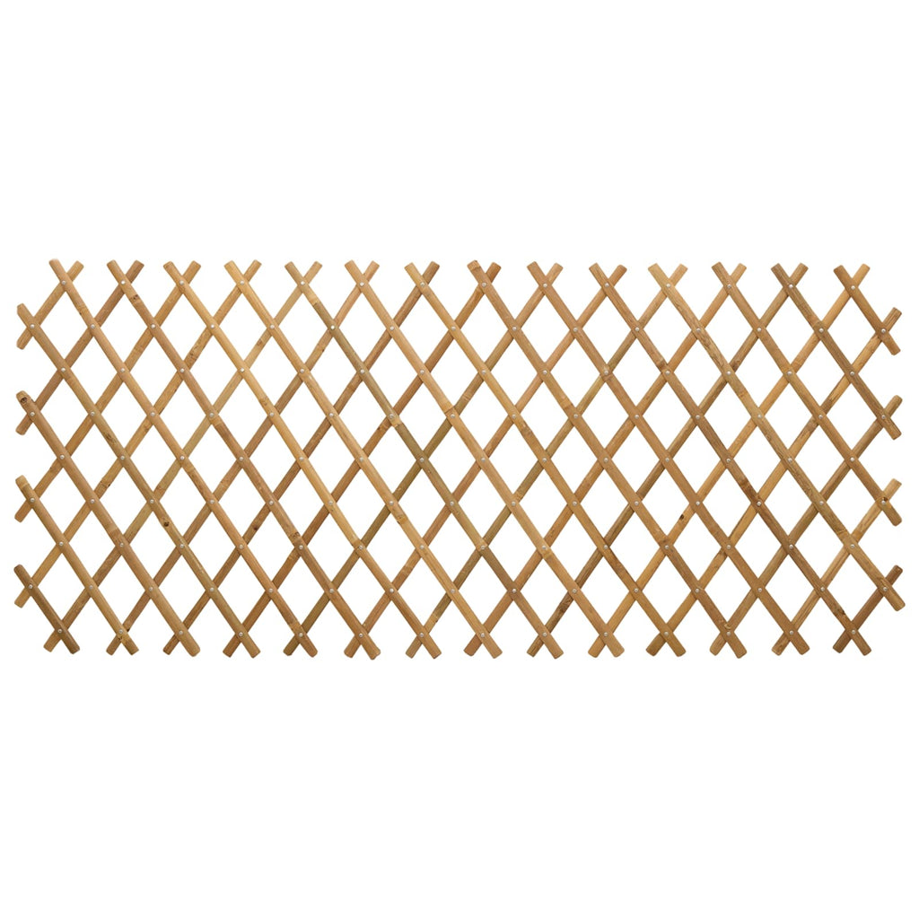 Uitschuifbaar Plantenrek 2 Pcs Licht Bruin 100 X 105 Cm Bamboe
