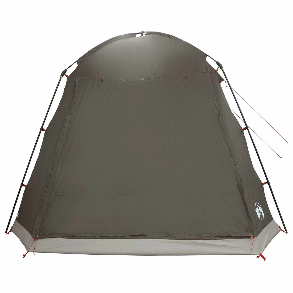 Huisje Tent 8-Persoons Bruin Grijs Polyester En Staal