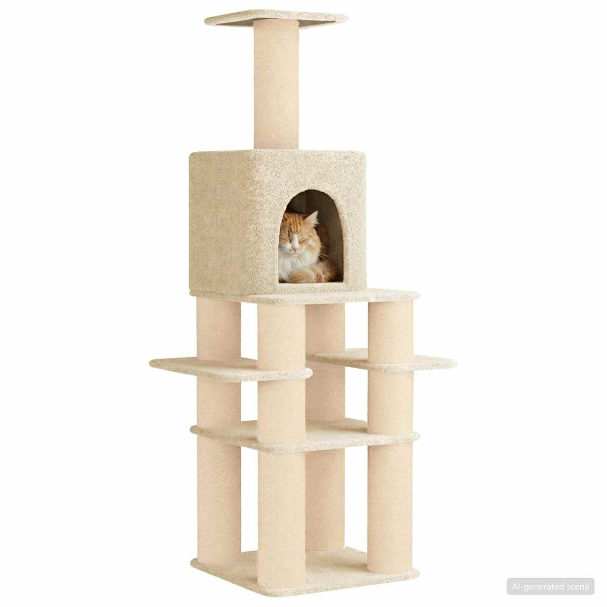 Kattenboom Met Sisal Krabpalen 180 Cm