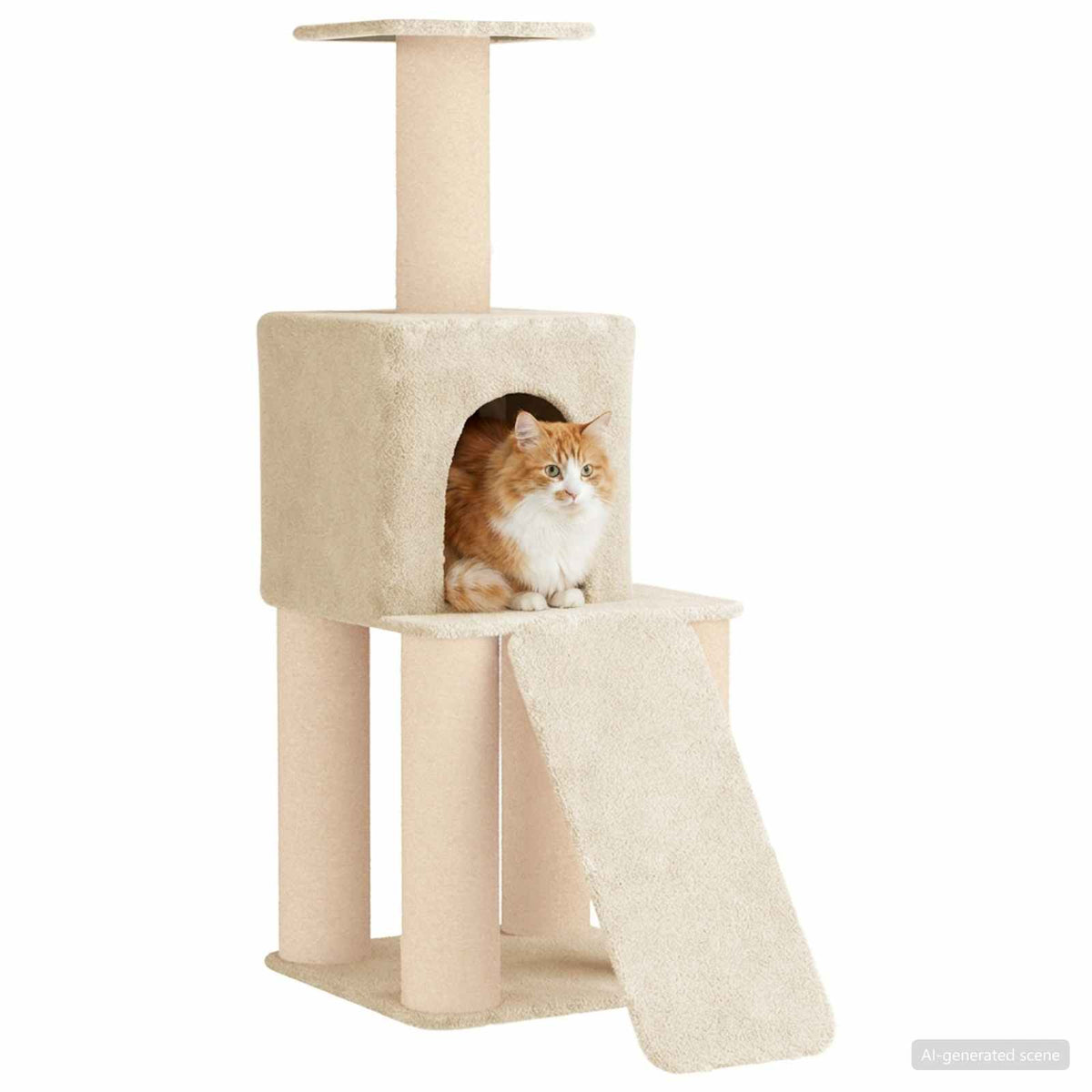 Kattenboom Met Sisal Krabpalen 146 Cm