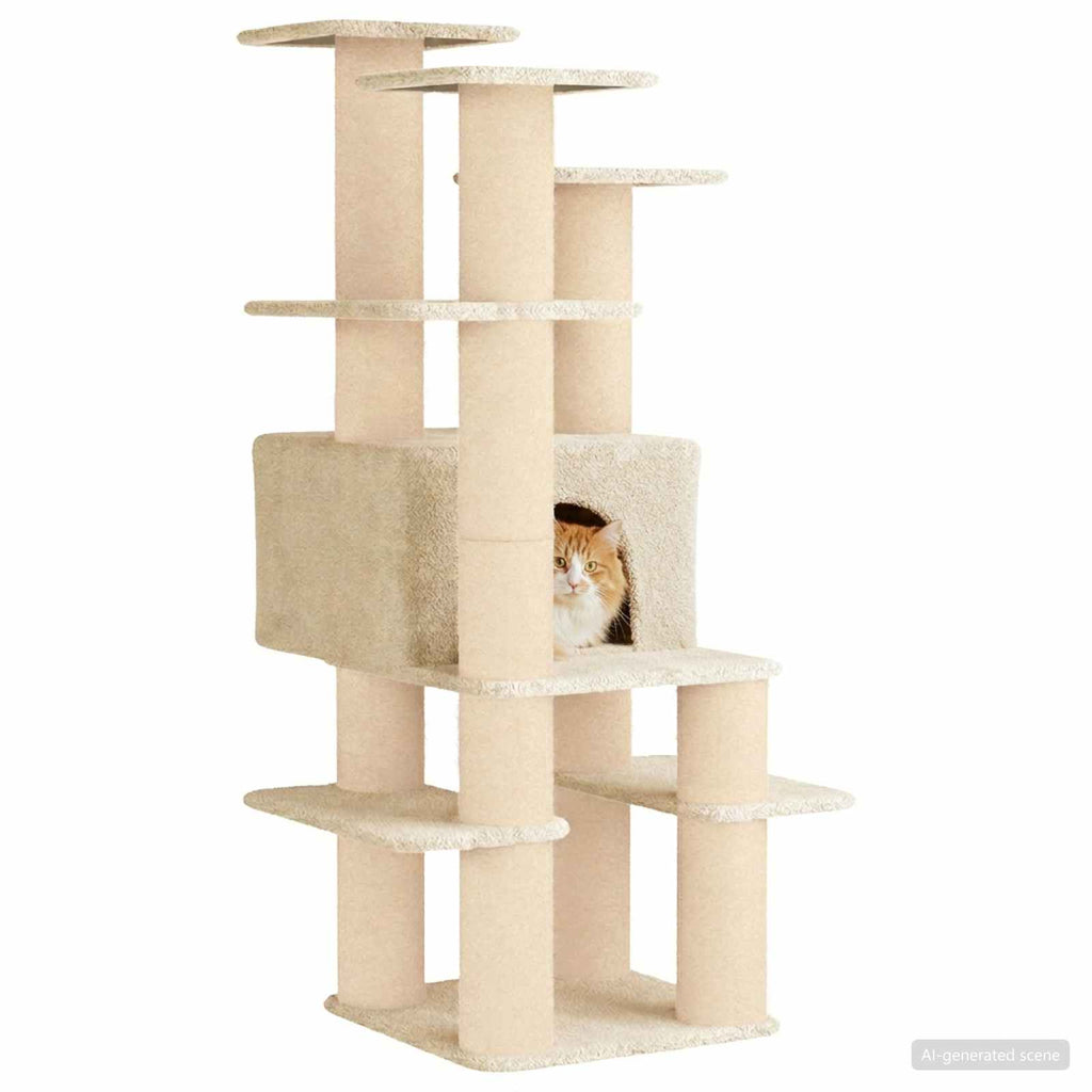 Kattenboom Met Sisal Krabpalen 161 Cm
