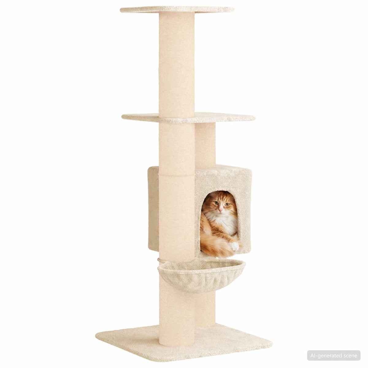 Kattenboom Met Sisal Krabpalen 137 Cm