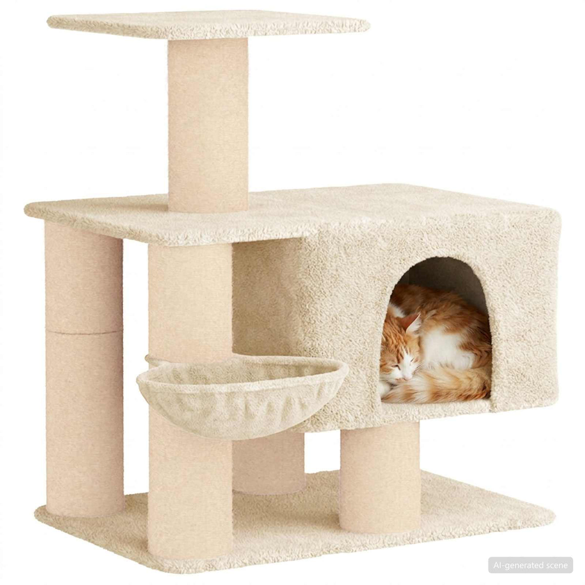 Kattenboom Met Sisal Krabpalen 96 Cm