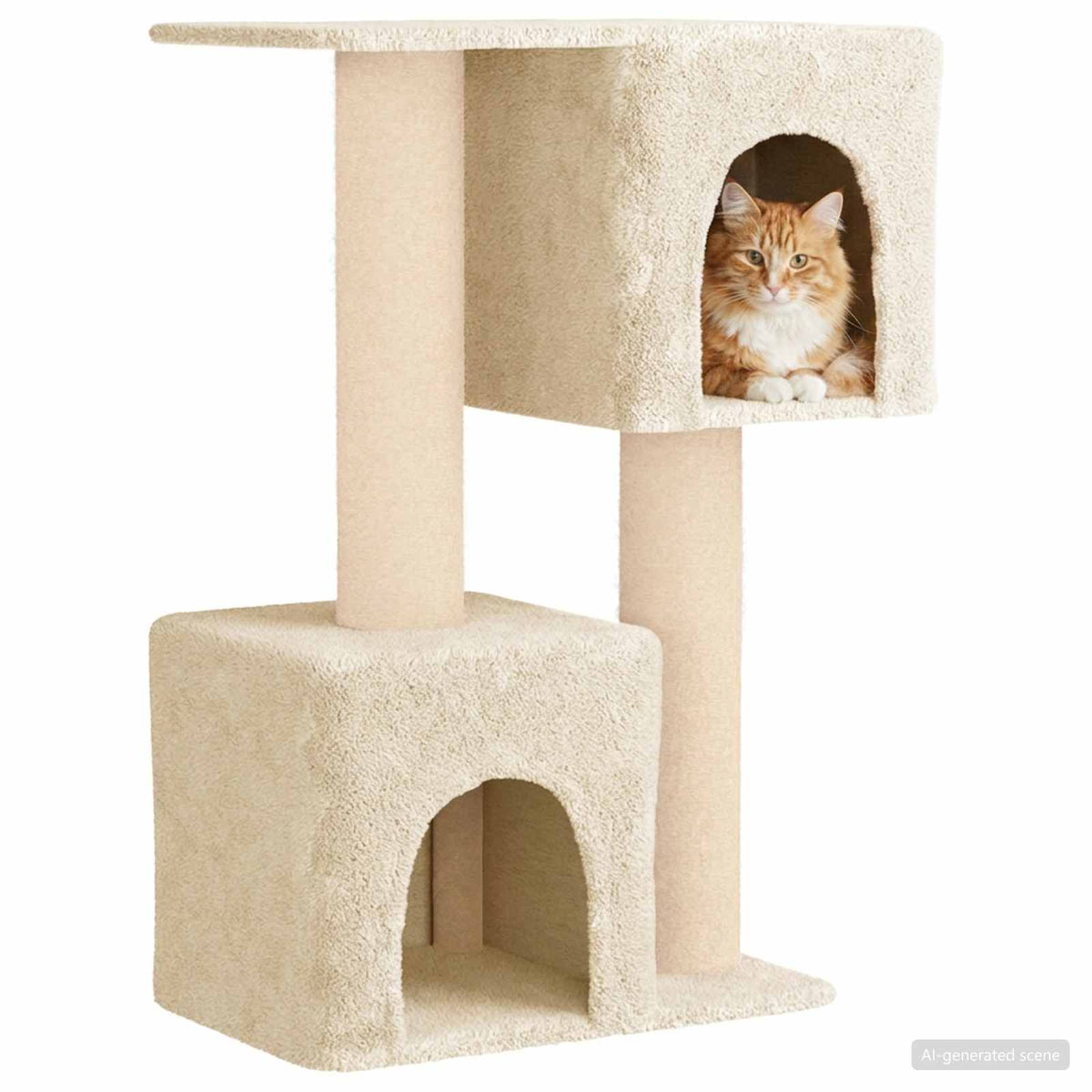 Kattenboom Met Sisal Krabpalen 114 Cm
