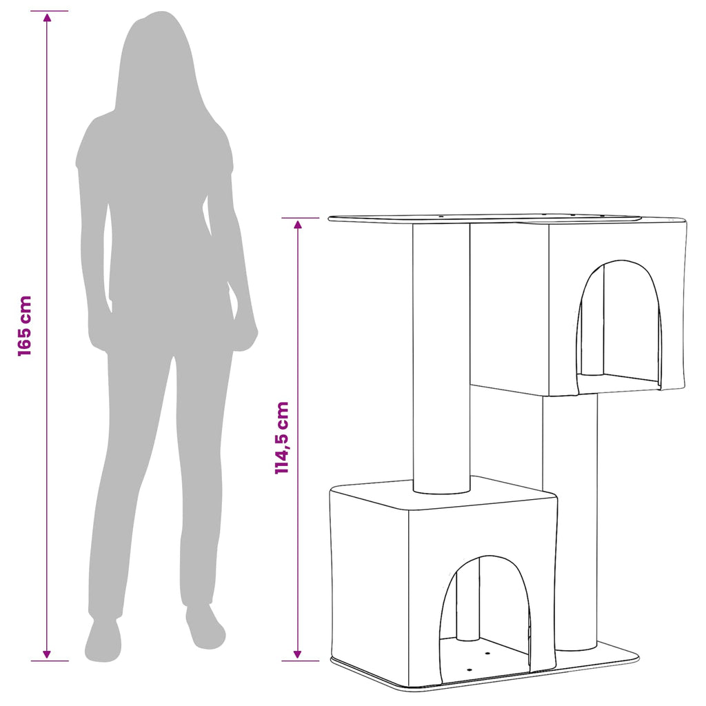 Kattenboom Met Sisal Krabpalen 114 Cm