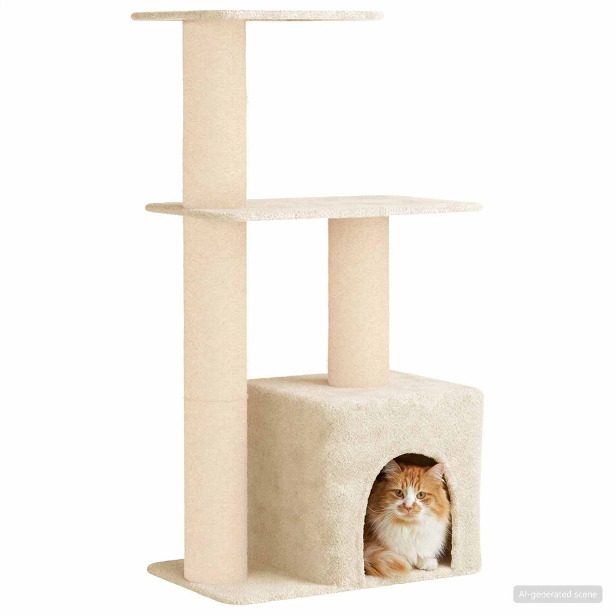 Kattenboom Met Sisal Krabpalen 133 Cm