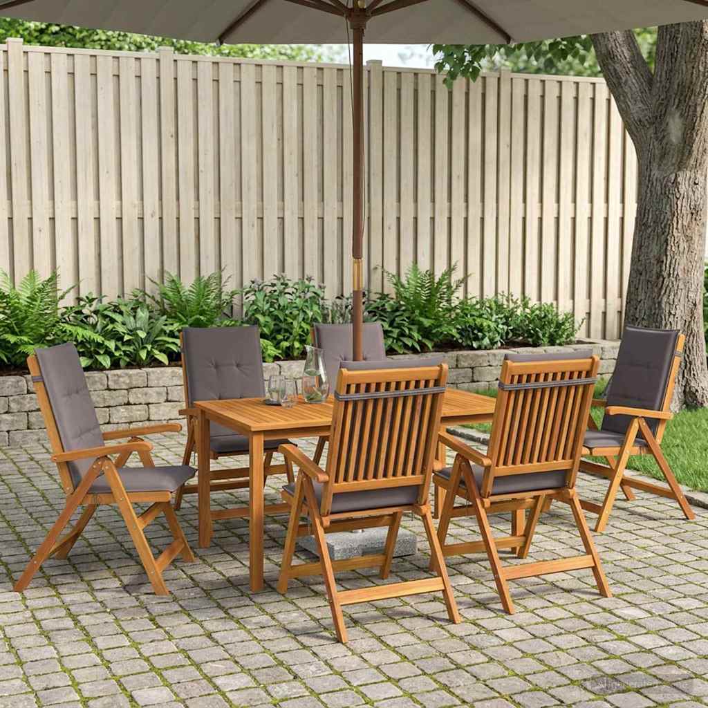 Tuin Eettafelset 7 St Bruin Massief Acaciahout