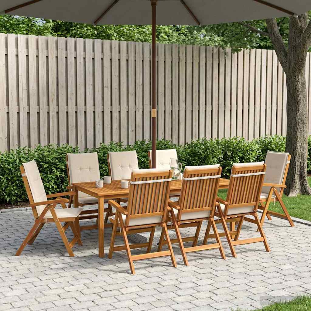 Tuin Eettafelset 7 St Bruin Massief Acaciahout