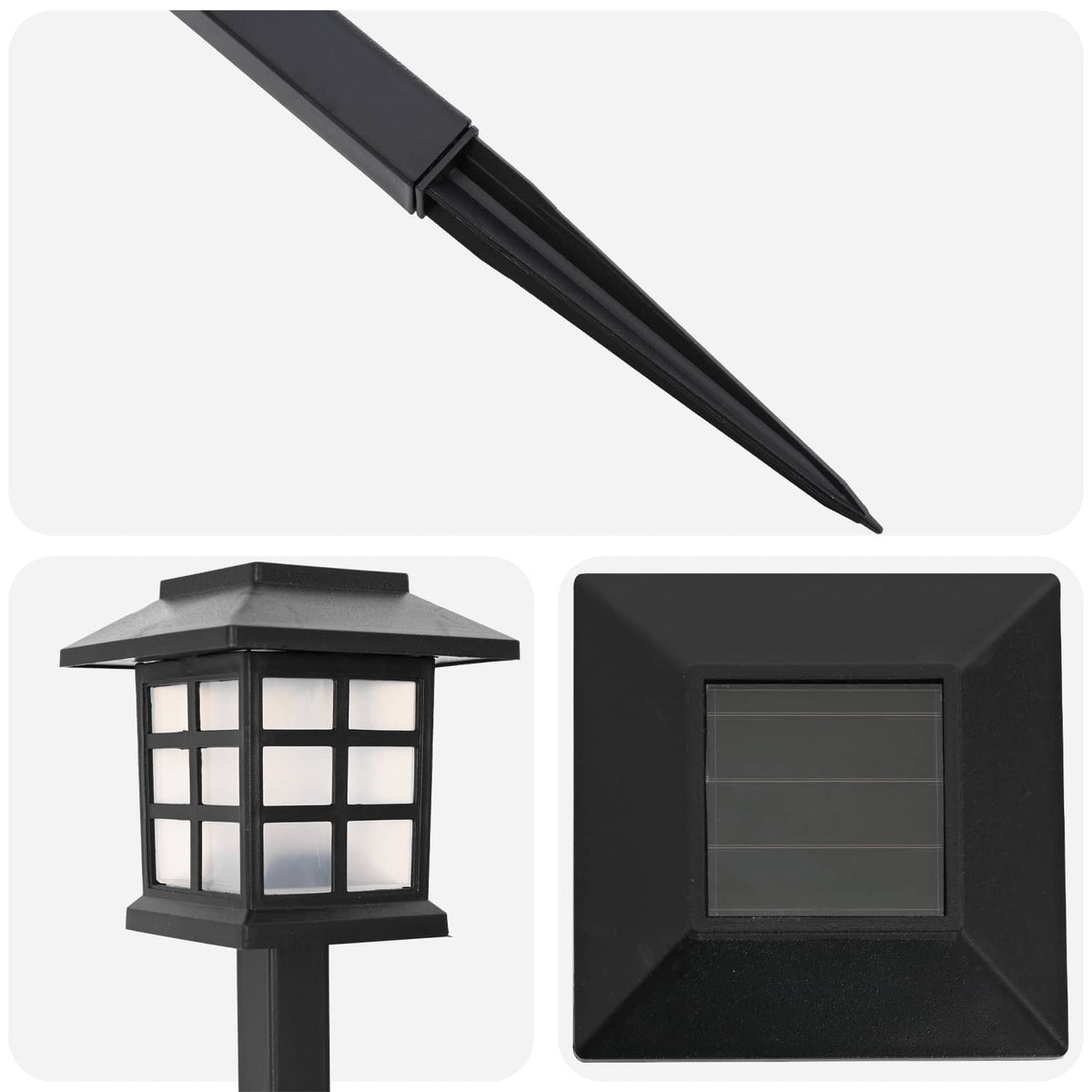 Buitenzonne-Lampen Met Grondpin 24 St Warmwit 38,5 Cm Pp