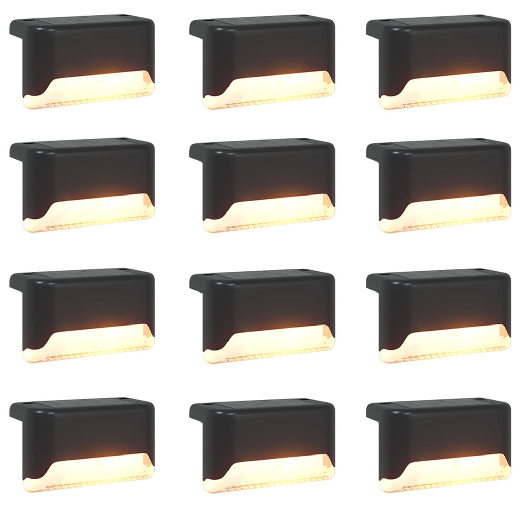 Buitenzonne-Lampen Met Grondpin 12 St Warmwit 4,5 Cm Abs En Ps