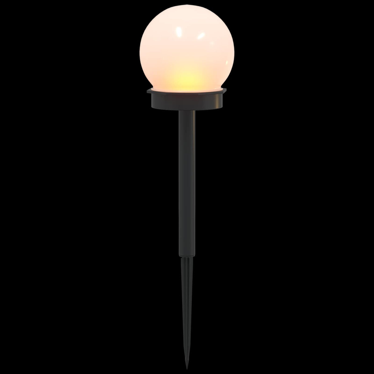 Buitenzonne-Lampen Met Grondpin 4 St Warmwit 38,5 Cm Abs